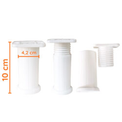10 Cm Nova Plastik Ayak Beyaz-4.jpg
