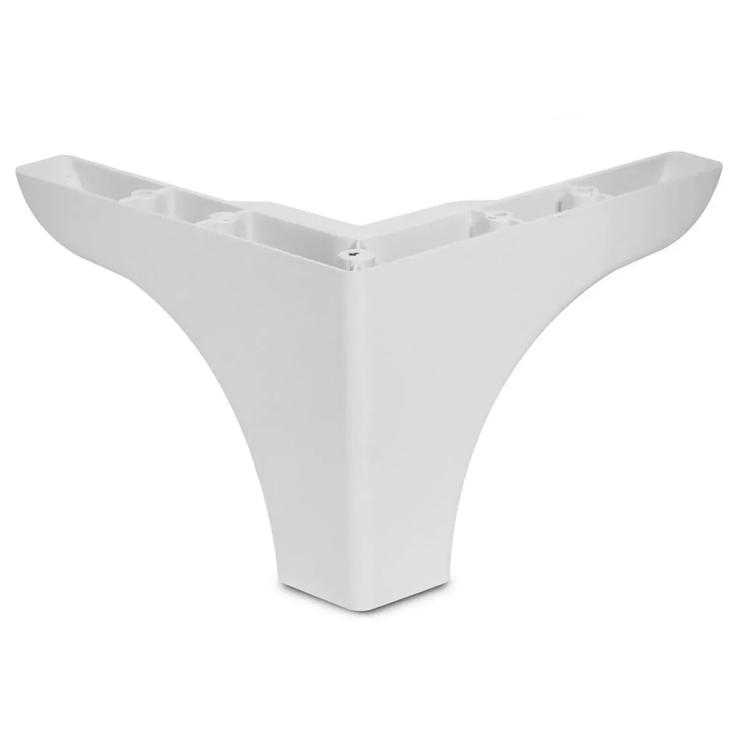 10 Cm Plastik Ayak Mobilya Dolap Kanepe Tv Ünitesi Ayağı Beyaz - Düz Lükens Beyaz-1.jpg