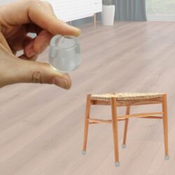 Sessiz Tip Sandalye Pabucu Masa Sandalye Zemin Koruyucu 21-25 Mm - Şeffaf-2.jpg