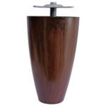 12 Cm Plastik Dolap Mobilya Baza Ayağı Robot Süpürge Ayağı Tablalı Desenli Ceviz (kalın Dişli)