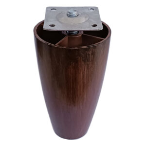 12 Cm Plastik Dolap Mobilya Baza Ayağı Robot Süpürge Ayağı Tablalı Desenli Ceviz (kalın Dişli) - Görsel 2