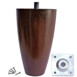 12 Cm Plastik Dolap Mobilya Baza Ayağı Robot Süpürge Ayağı Tablalı Desenli Ceviz (kalın Dişli) - Görsel 4