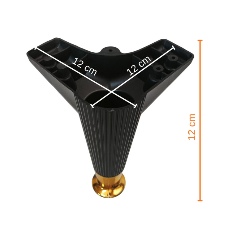 12 Cm Nefes Mobilya Kanepe Koltuk Masa Sehpa Baza Tv Ünitesi Dolap Ayağı Ayak Siyah-4.jpg