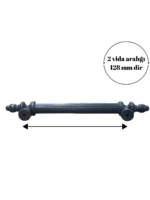 Kumru 128 Mm Çekmece Dolap Mobilya Kulpu Polimer Sert Plastik 128 Kumru Gri (1 Adet)-3.jpg