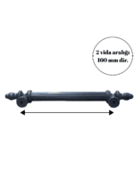 Kumru 160 Mm Çekmece Dolap Mobilya Kulpu Polimer Sert Plastik 160 Kumru Gri (1 Adet)-3.jpg