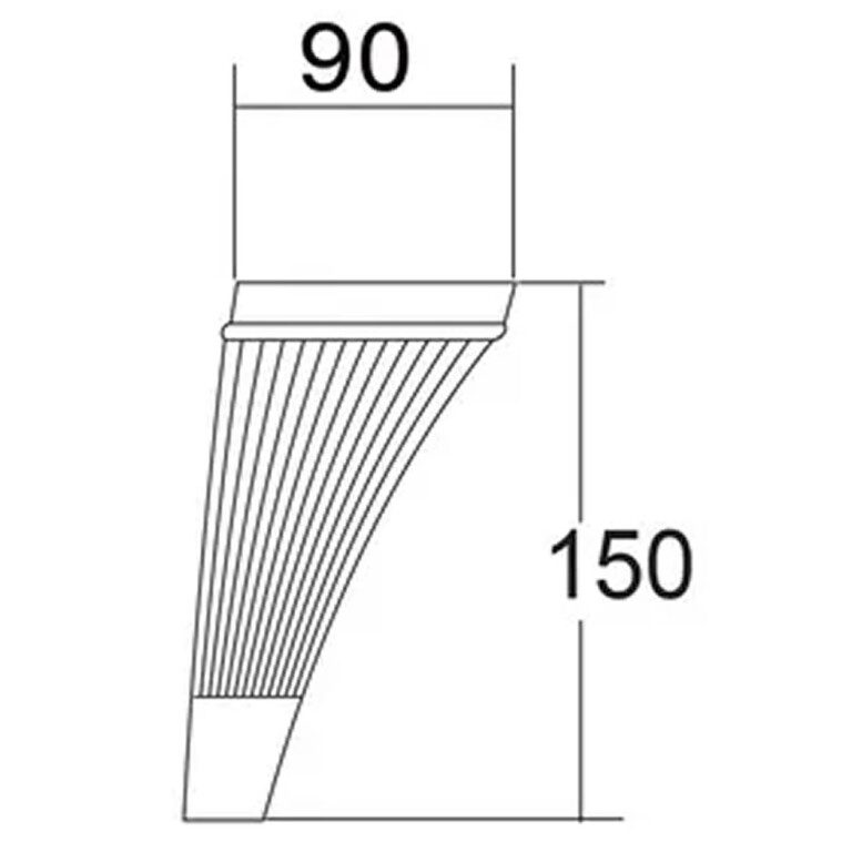 15 Cm Sementa Ayak Sarı Şeritli Beyaz Pirinç-4.jpg
