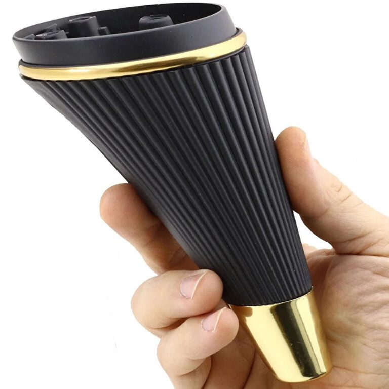 15 Cm Sementa Ayak Sarı Şeritli Siyah Pirinç-2.jpg