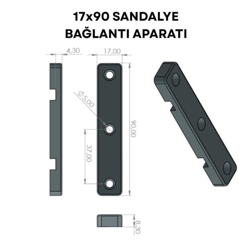 17x90 Sandalye Bağlantı Aparatı-4.jpg