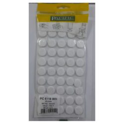 Pacific Yuvarlak Yapışkanlı Sandalye Koltuk Mobilya Ayak Keçesi Felt 18 Mm Beyaz-1.jpg