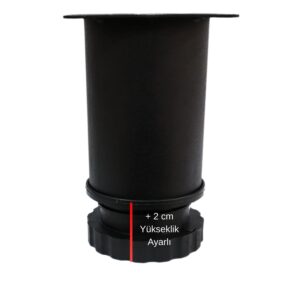 60 Lık Tablalı Ayarlı Ayak 10 Cm Texture Siyah-3.jpg