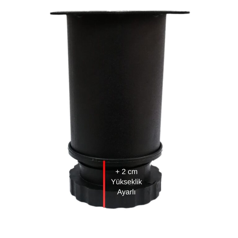 60 Lık Tablalı Ayarlı Ayak 10 Cm Texture Siyah-3.jpg