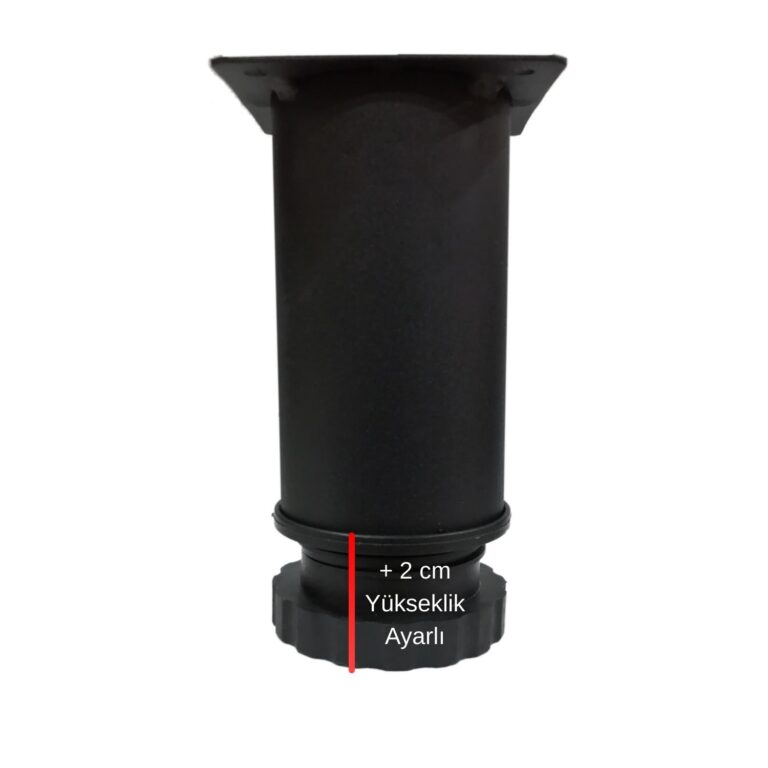 60 Lık Tablalı Ayarlı Ayak 12 Cm Texture Siyah-3.jpg