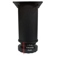 60 Lık Tablalı Ayarlı Ayak 15 Cm Texture Siyah-3.jpg