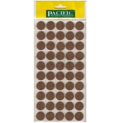 Pacific Yuvarlak Yapışkanlı Sandalye Koltuk Mobilya Ayak Keçesi Felt 20 Mm Kahve-1.jpg