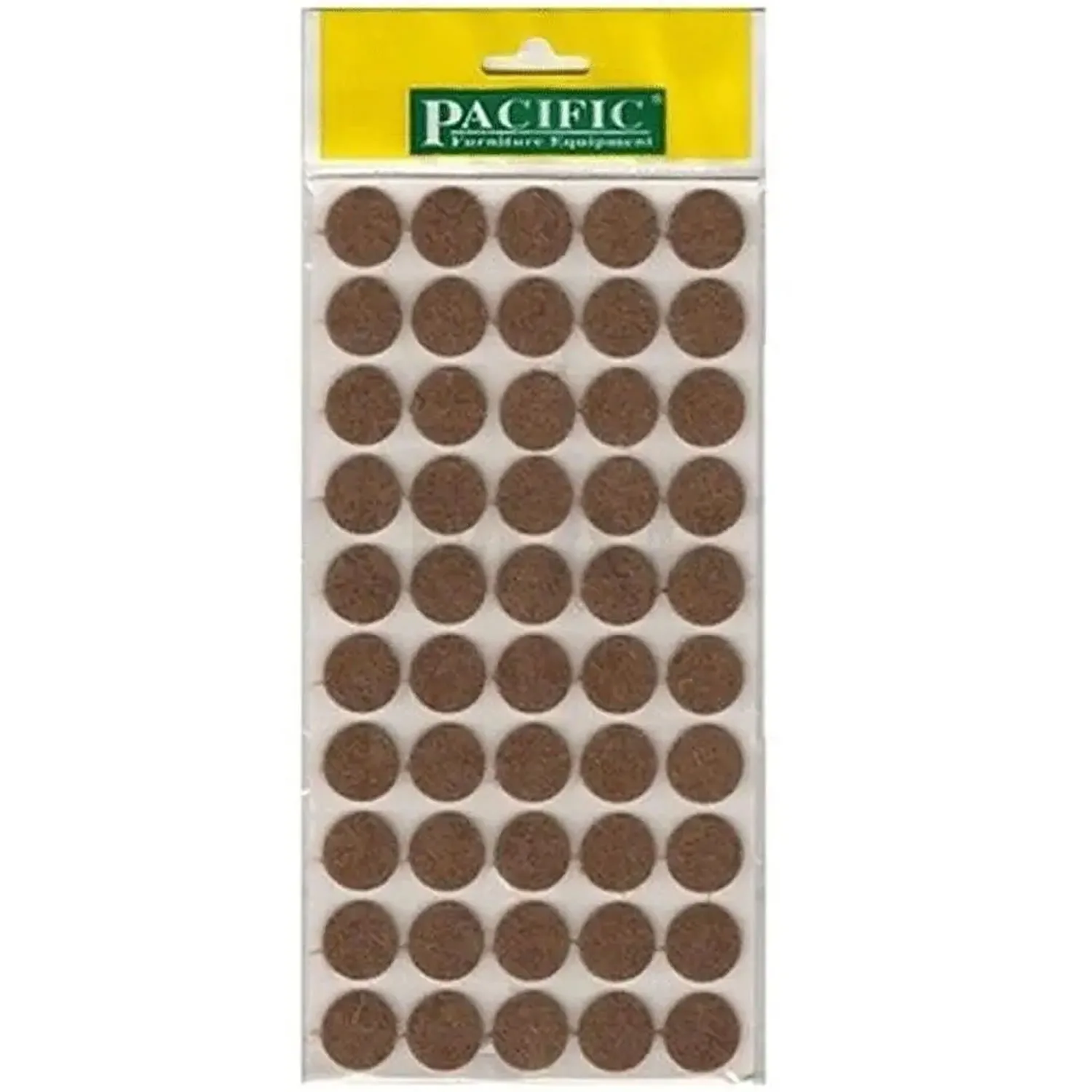 Pacific Yuvarlak Yapışkanlı Sandalye Koltuk Mobilya Ayak Keçesi Felt 20 Mm Kahve-1.jpg