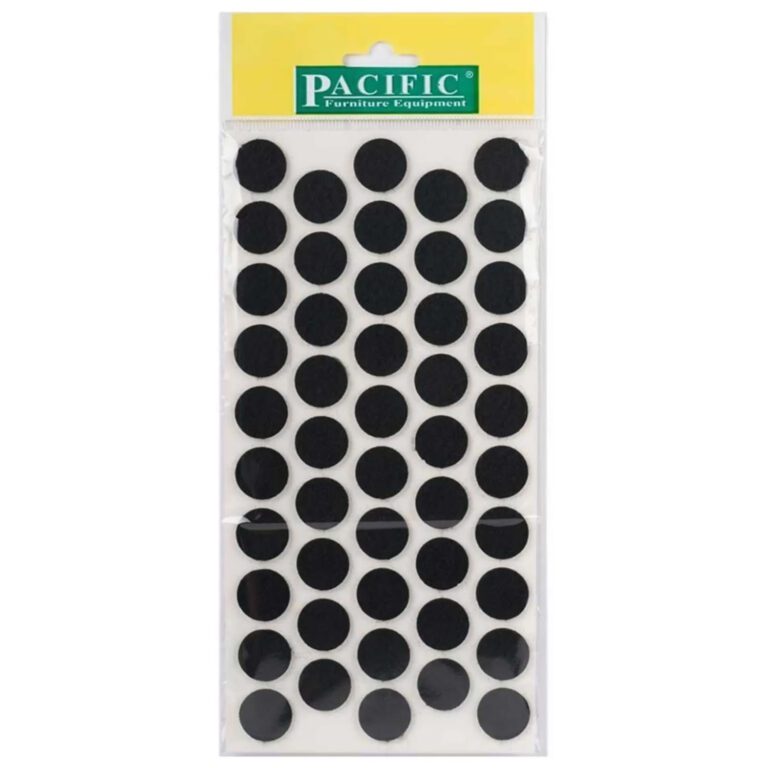 Pacific Yuvarlak Yapışkanlı Sandalye Koltuk Mobilya Ayak Keçesi Felt 20 Mm Siyah-1.jpg