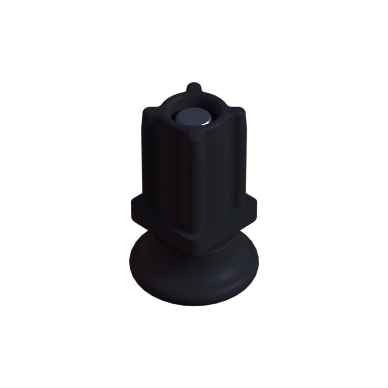 20x20 Mm Plastik Rotil Ayak - Profil Ayağı Tezgah Ayarlı Ayak Siyah-3.jpg