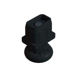 20x30 Mm Plastik Rotil Ayak - Profil Ayağı Tezgah Ayarlı Ayak Siyah-3.jpg