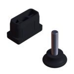 20x40 Mm Plastik Rotil Ayak - Profil Ayağı Tezgah Ayarlı Ayak Siyah-2.jpg