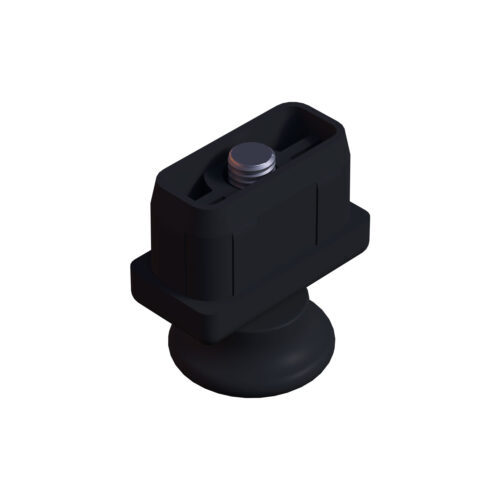 20x40 Mm Plastik Rotil Ayak - Profil Ayağı Tezgah Ayarlı Ayak Siyah-3.jpg