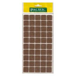 Pacific Kare Yapışkanlı Sandalye Koltuk Mobilya Ayak Keçesi Felt 20x20 Mm Kahve-1.jpg