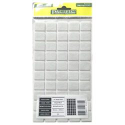 Pacific Kare Yapışkanlı Sandalye Koltuk Mobilya Ayak Keçesi Felt 20x20 Mm Beyaz-1.jpg