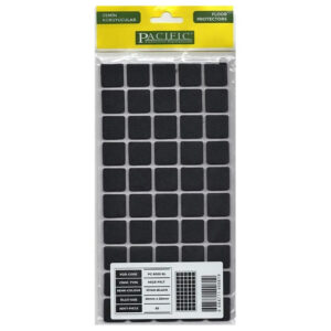 Pacific Kare Yapışkanlı Sandalye Koltuk Mobilya Ayak Keçesi Felt 20x20 Mm Siyah-1.jpg