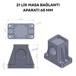 21 Lik Masa Bağlantı Aparatı 68 Mm Siyah-4.jpg