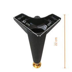 22 Cm Nefes Mobilya Kanepe Koltuk Masa Sehpa Baza Tv Ünitesi Dolap Ayağı Ayak Siyah-4.jpg