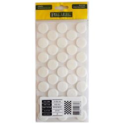 Pacific Yuvarlak Yapışkanlı Sandalye Koltuk Mobilya Ayak Keçesi Felt 24 Mm Beyaz-1.jpg