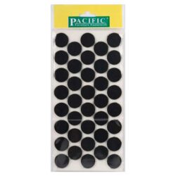 Pacific Yuvarlak Yapışkanlı Sandalye Koltuk Mobilya Ayak Keçesi Felt 24 Mm Siyah-1.jpg