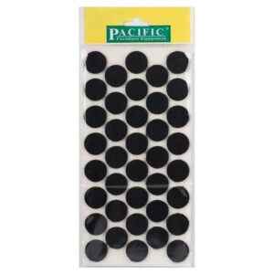 Pacific Yuvarlak Yapışkanlı Sandalye Koltuk Mobilya Ayak Keçesi Felt 24 Mm Siyah-1.jpg