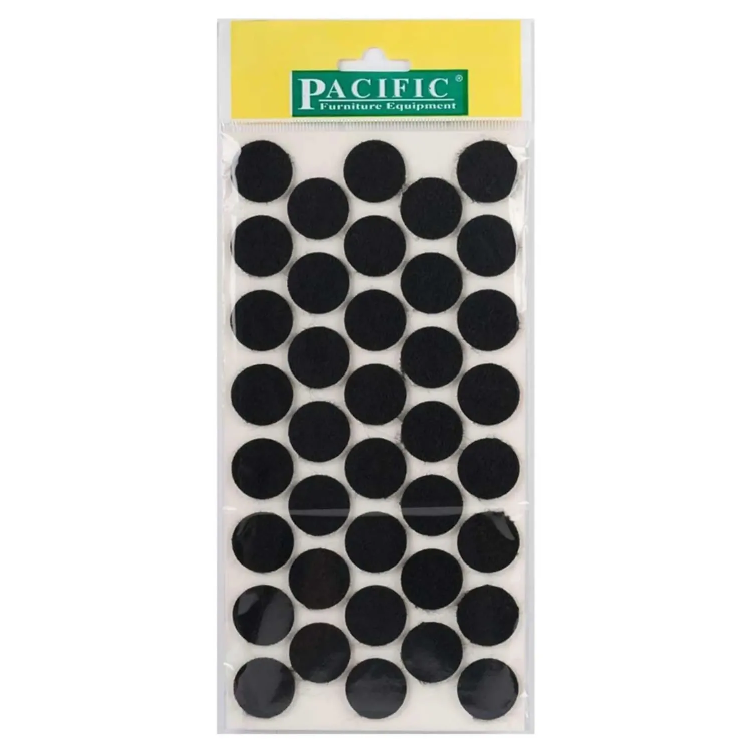 Pacific Yuvarlak Yapışkanlı Sandalye Koltuk Mobilya Ayak Keçesi Felt 24 Mm Siyah-1.jpg