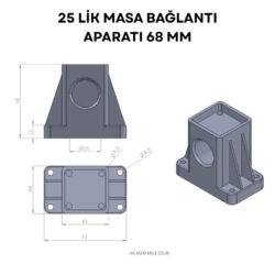 25 Lik Masa Bağlantı Aparatı 68 Mm Siyah-4.jpg