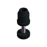 25 Mm Kademeli Plastik Rotil Ayak M10 - Boru Profil Ayağı Tezgah Ayarlı Ayak Siyah-1.jpg