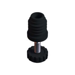 25 Mm Kademeli Plastik Rotil Ayak M10 - Boru Profil Ayağı Tezgah Ayarlı Ayak Siyah-1.jpg