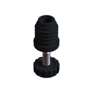 25 Mm Kademeli Plastik Rotil Ayak M8 - Boru Profil Ayağı Tezgah Ayarlı Ayak Siyah-1.jpg