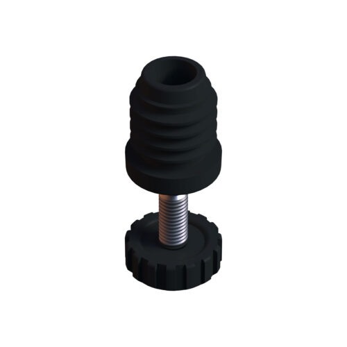 25 Mm Kademeli Plastik Rotil Ayak M8 - Boru Profil Ayağı Tezgah Ayarlı Ayak Siyah-1.jpg