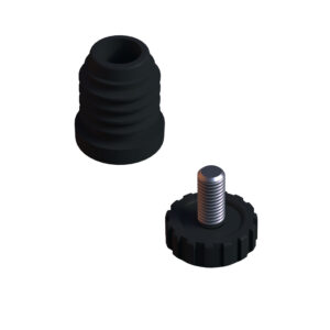 25 Mm Kademeli Plastik Rotil Ayak M8 - Boru Profil Ayağı Tezgah Ayarlı Ayak Siyah-2.jpg