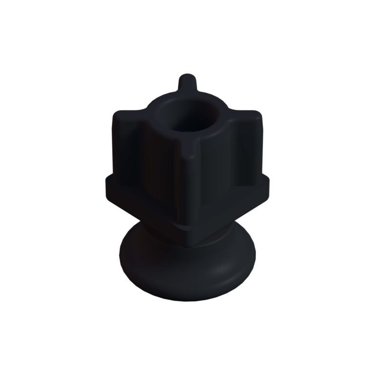 25x25 Mm Plastik Rotil Ayak - Profil Ayağı Tezgah Ayarlı Ayak Siyah-3.jpg