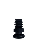 25x25 Mm Kademeli Plastik Rotil Ayak - Profil Ayağı Tezgah Ayarlı Ayak Siyah-1.jpg