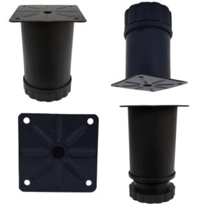 60 Lık Tablalı Ayarlı Ayak 10 Cm Texture Siyah-4.jpg