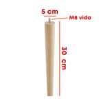 Konik Ayak Doğal Ahşap M8 30 Cm-3.jpg