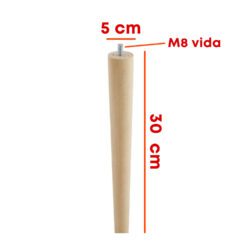 Konik Ayak Doğal Ahşap M8 30 Cm-3.jpg