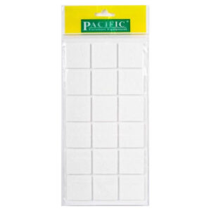 Pacific Kare Yapışkanlı Sandalye Koltuk Mobilya Ayak Keçesi Felt 30x30 Mm Beyaz-1.jpg