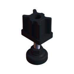 30x40 Mm Plastik Rotil Ayak - Profil Ayağı Tezgah Ayarlı Ayak Siyah-1.jpg