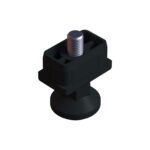 30x50 Mm Plastik Rotil Ayak - Profil Ayağı Tezgah Ayarlı Ayak Siyah-3.jpg