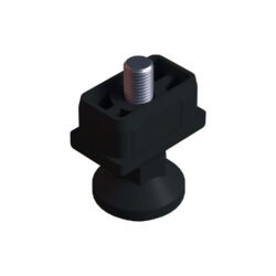 30x50 Mm Plastik Rotil Ayak - Profil Ayağı Tezgah Ayarlı Ayak Siyah-3.jpg