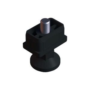 30x50 Mm Plastik Rotil Ayak - Profil Ayağı Tezgah Ayarlı Ayak Siyah-3.jpg