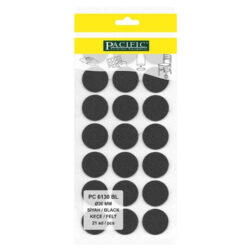 Pacific Yuvarlak Yapışkanlı Sandalye Koltuk Mobilya Ayak Keçesi Felt 30 Mm Siyah-1.jpg